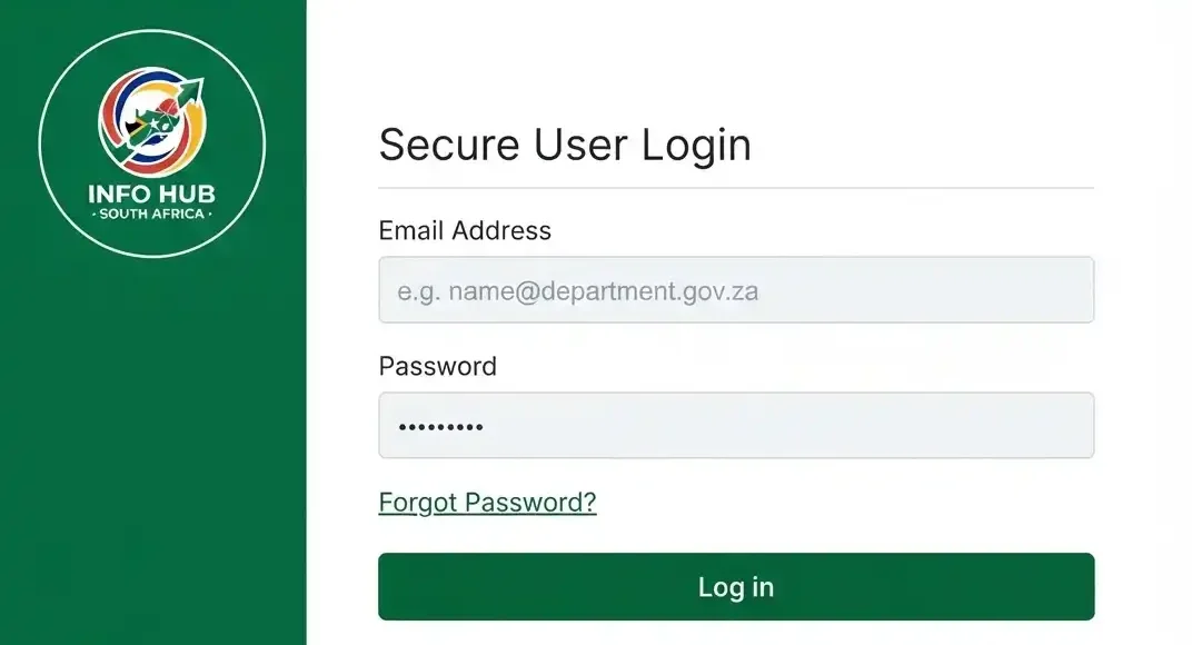 GEHS login page showing email address and password fields for secure online portal access.