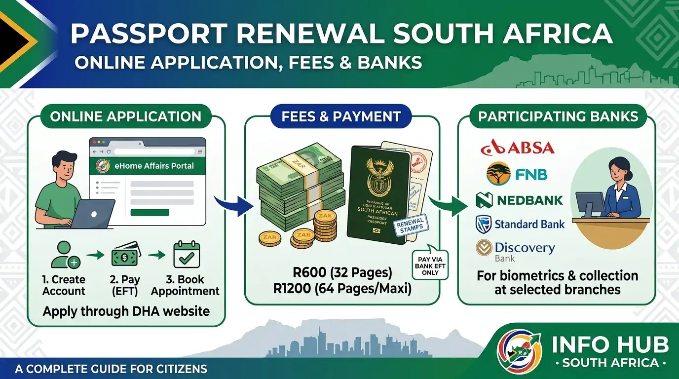 Passport Renewal South Africa: Online Application, Fees & Banks