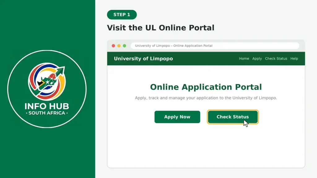 UL online application portal for checking application status