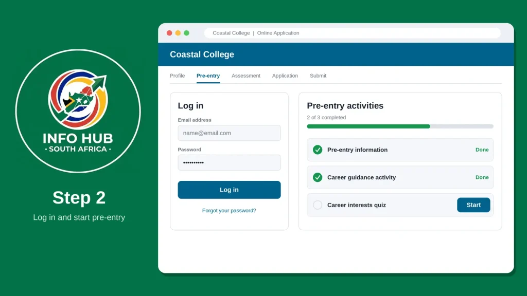 Coastal College Login – Complete Pre-Entry Activities