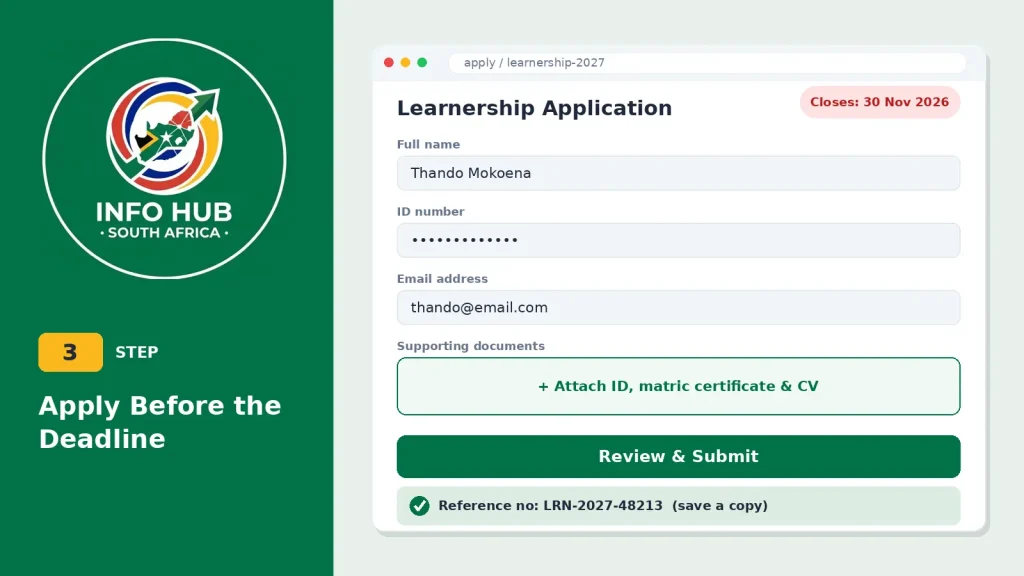 How to submit a SETA learnership online application before the deadline