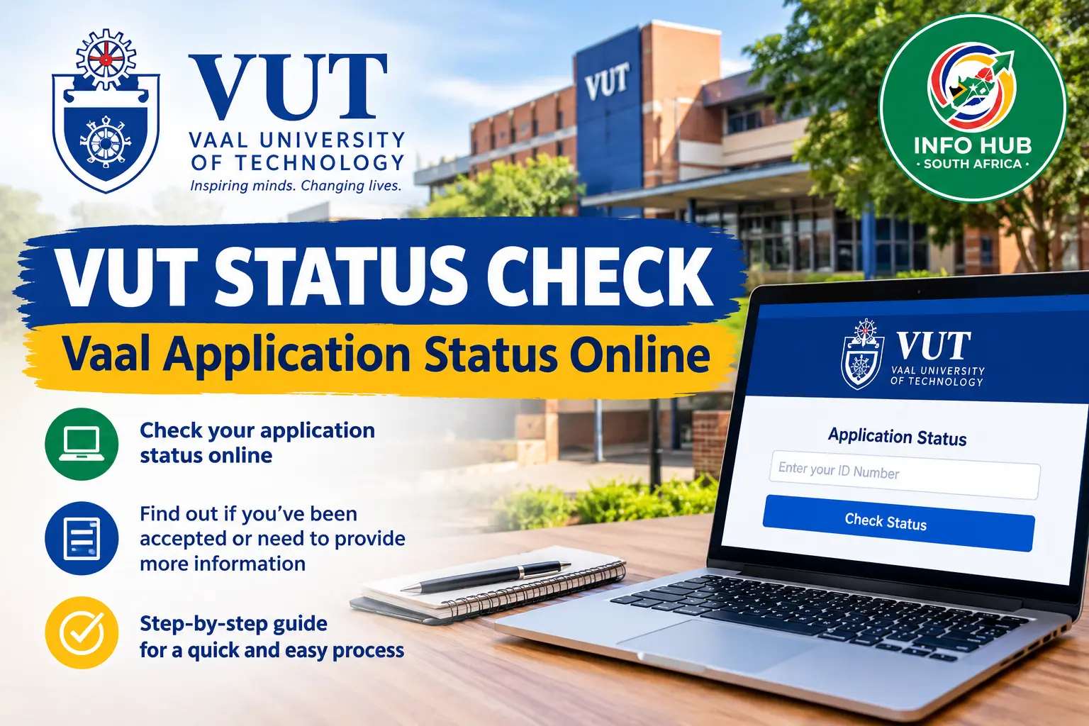 VUT Status Check 2027 Vaal Application Status Online